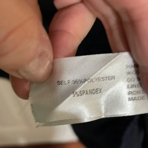 Dress Up navy vneck dress m nwt - Picture 3 of 7